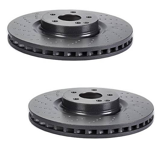 Mercedes Brakes Kit - Brembo Pads and Rotors Front (360mm) (Low-Met) 221421181207 - Brembo 3052829KIT